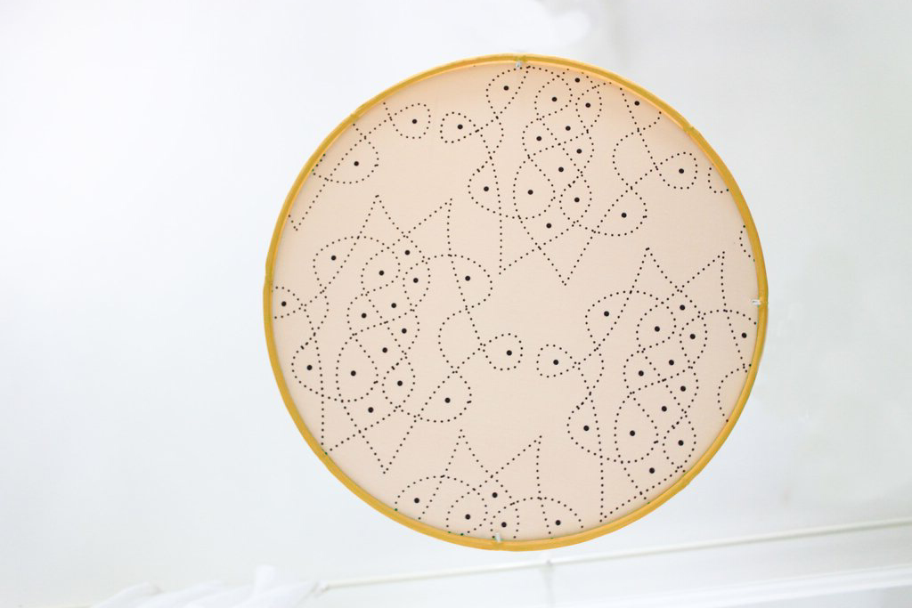 Inside Out Yellow Dome Pendant