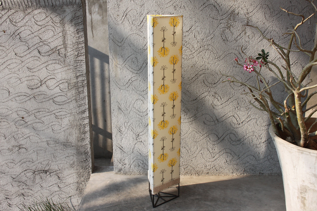 Roots and Wings Triangle Floor Lamp