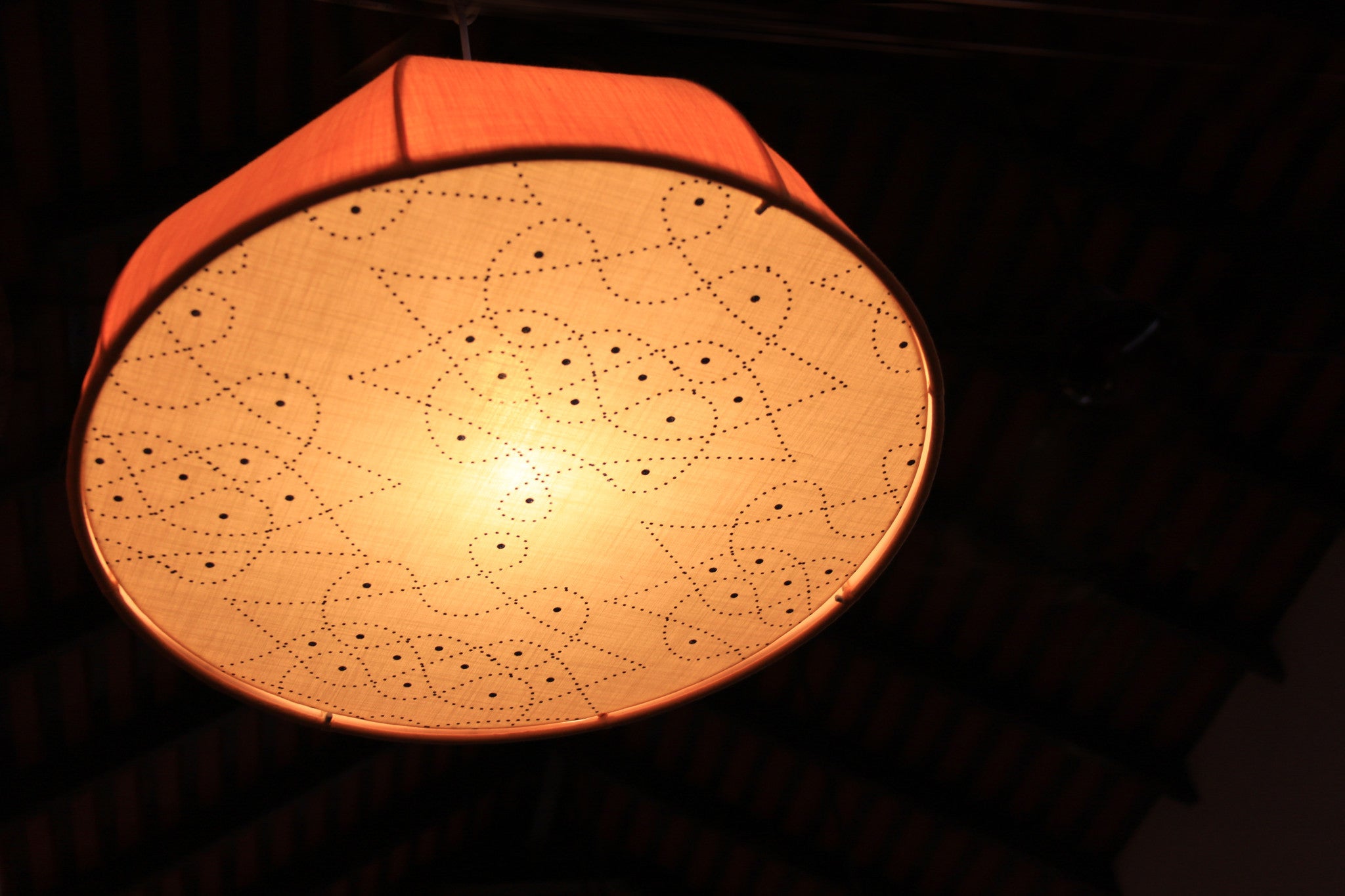 Inside Out Yellow Dome Pendant