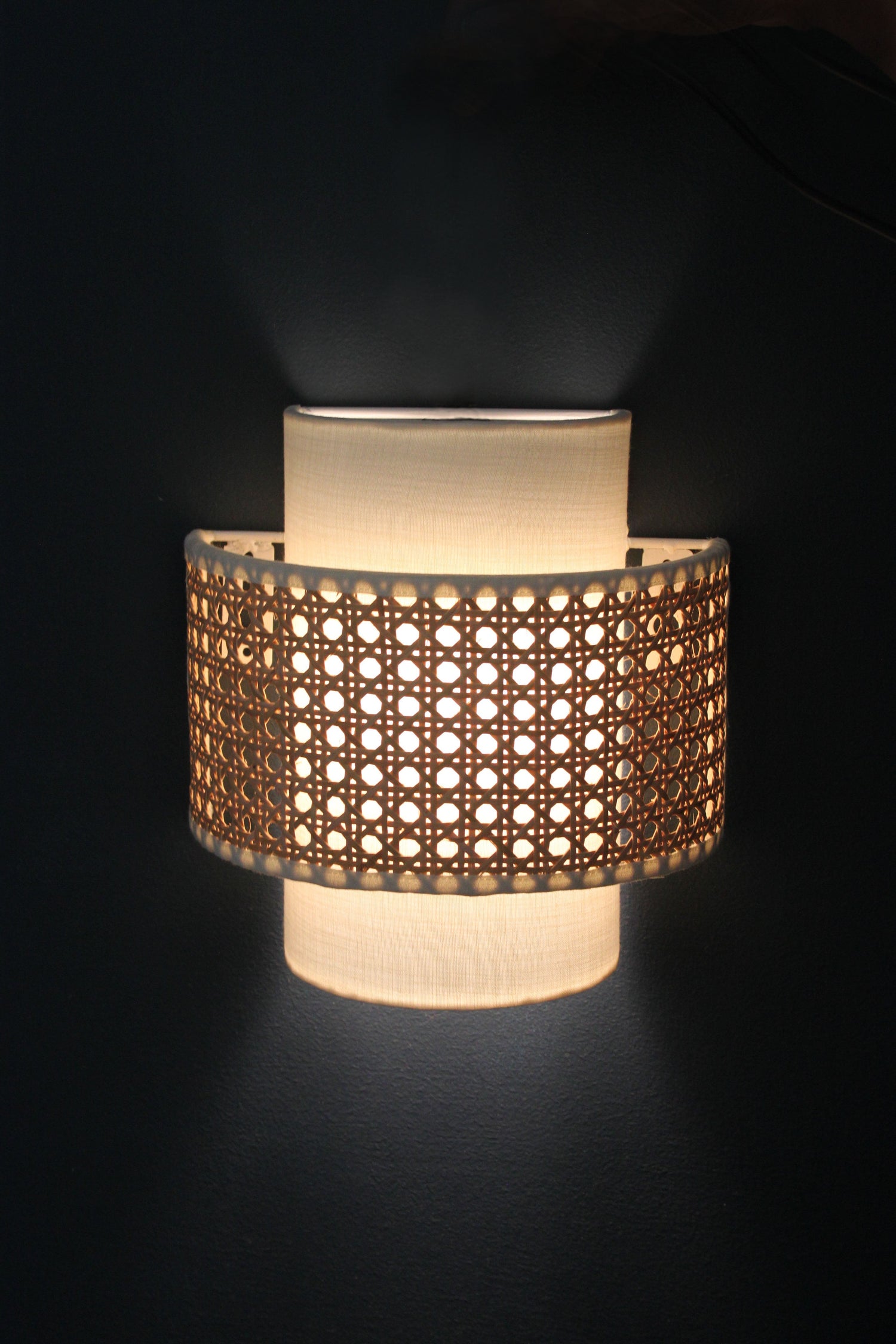 Karat x Rattan Wall Lamp in stock