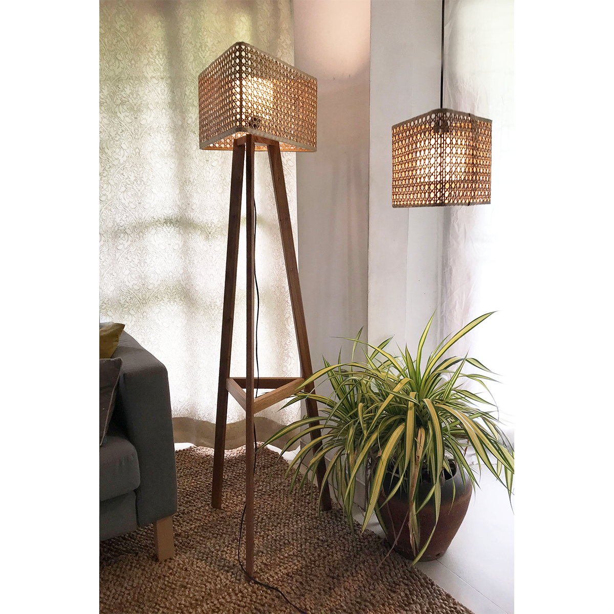 Trey Floor Lamp in stock