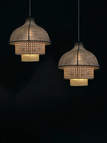 Kanna Grey Pendant Lamp Cluster