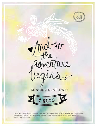 The Adventure Begins Gift Voucher