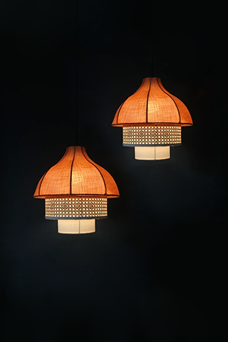 Kanna Amber Pendant Lamp Cluster